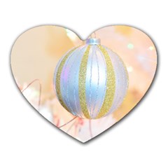 Sphere Tree White Gold Silver Heart Mousepads