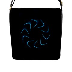 Background Abstract Decorative Flap Messenger Bag (l) 