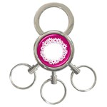 Photo Frame Transparent Background 3-Ring Key Chains Front