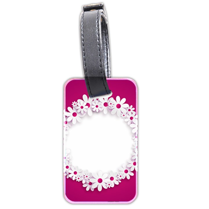 Photo Frame Transparent Background Luggage Tags (Two Sides)