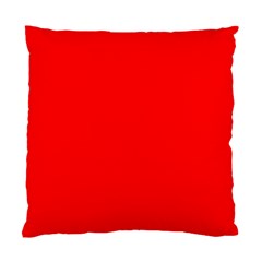 Solid Christmas Red Velvet Standard Cushion Case (one Side) by PodArtist