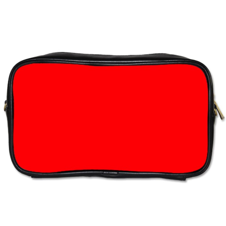 Solid Christmas Red Velvet Toiletries Bags