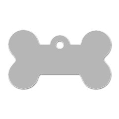 Solid Christmas Silver Dog Tag Bone (one Side) by PodArtist