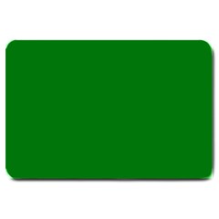 Solid Christmas Green Velvet Classic Colors Large Doormat  by PodArtist