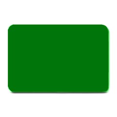 Solid Christmas Green Velvet Classic Colors Plate Mats by PodArtist