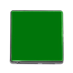 Solid Christmas Green Velvet Classic Colors Memory Card Reader (square) by PodArtist