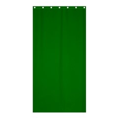 Solid Christmas Green Velvet Classic Colors Shower Curtain 36  X 72  (stall) 