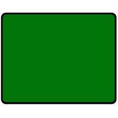 Solid Christmas Green Velvet Classic Colors Double Sided Fleece Blanket (medium)  by PodArtist