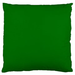 Solid Christmas Green Velvet Classic Colors Standard Flano Cushion Case (two Sides) by PodArtist