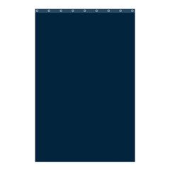 Solid Christmas Silent Night Blue Shower Curtain 48  X 72  (small)  by PodArtist