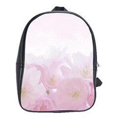 Pink Blossom Bloom Spring Romantic School Bags (xl) 