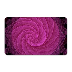Purple Background Scrapbooking Abstract Magnet (rectangular) by BangZart