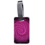 Purple Background Scrapbooking Abstract Luggage Tags (One Side)  Front