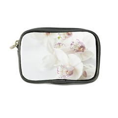 Orchids Flowers White Background Coin Purse by BangZart