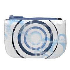 Center Centered Gears Visor Target Large Coin Purse