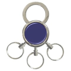 USA Flag Blue Royal Blue Deep Blue 3-Ring Key Chains