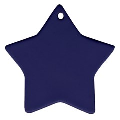 USA Flag Blue Royal Blue Deep Blue Star Ornament (Two Sides)