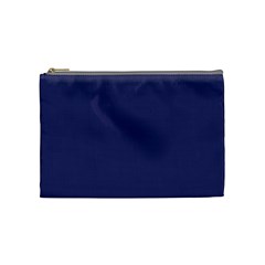 USA Flag Blue Royal Blue Deep Blue Cosmetic Bag (Medium) 
