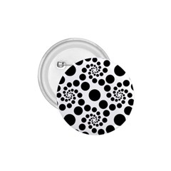 Dot Dots Round Black And White 1 75  Buttons by BangZart