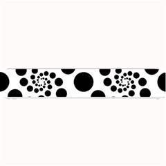 Dot Dots Round Black And White Small Bar Mats by BangZart