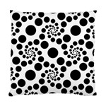 Dot Dots Round Black And White Standard Cushion Case (Two Sides) Front