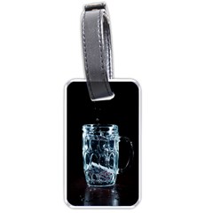 Glass Water Liquid Background Luggage Tags (one Side)  by BangZart