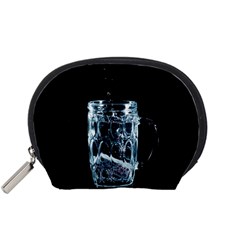 Glass Water Liquid Background Accessory Pouches (small) 