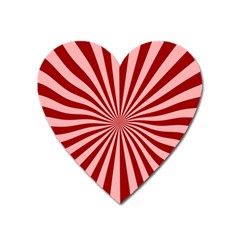 Sun Background Optics Channel Red Heart Magnet by BangZart