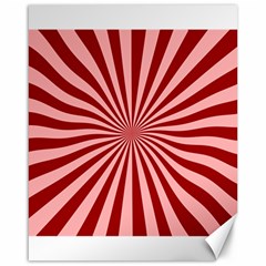 Sun Background Optics Channel Red Canvas 16  X 20   by BangZart