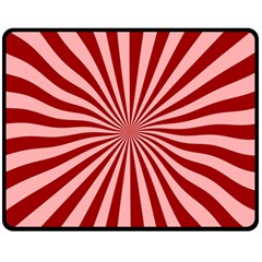 Sun Background Optics Channel Red Fleece Blanket (medium)  by BangZart