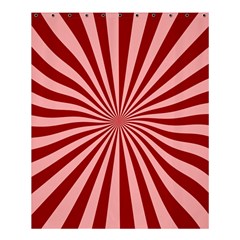 Sun Background Optics Channel Red Shower Curtain 60  X 72  (medium)  by BangZart