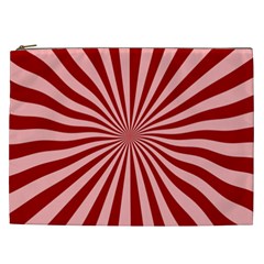 Sun Background Optics Channel Red Cosmetic Bag (xxl)  by BangZart