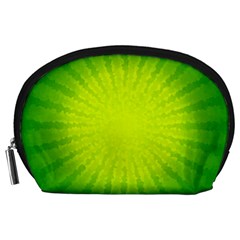 Radial Green Crystals Crystallize Accessory Pouches (large) 