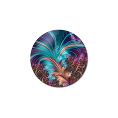 Feather Fractal Artistic Design Golf Ball Marker by BangZart