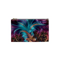 Feather Fractal Artistic Design Cosmetic Bag (small)  by BangZart