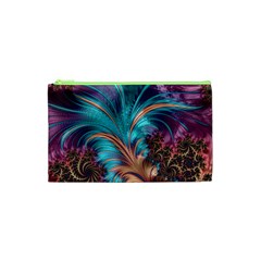 Feather Fractal Artistic Design Cosmetic Bag (xs)