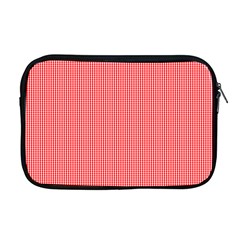 Christmas Red Velvet Mini Gingham Check Plaid Apple Macbook Pro 17  Zipper Case