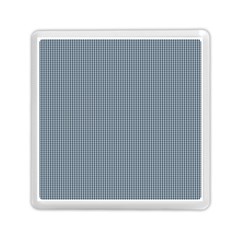 Silent Night Blue Mini Gingham Check Plaid Memory Card Reader (square) 