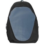 Silent Night Blue Mini Gingham Check Plaid Backpack Bag Front