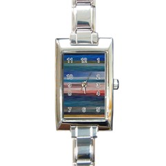 Background Horizontal Lines Rectangle Italian Charm Watch by BangZart