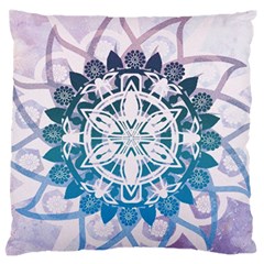 Mandalas Symmetry Meditation Round Standard Flano Cushion Case (one Side)