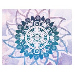 Mandalas Symmetry Meditation Round Double Sided Flano Blanket (medium) 