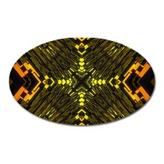 Abstract Glow Kaleidoscopic Light Oval Magnet by BangZart