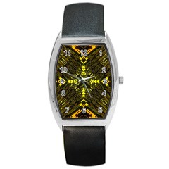 Abstract Glow Kaleidoscopic Light Barrel Style Metal Watch by BangZart