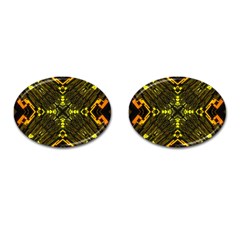 Abstract Glow Kaleidoscopic Light Cufflinks (oval) by BangZart