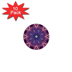 Abstract Glow Kaleidoscopic Light 1  Mini Buttons (10 Pack)  by BangZart