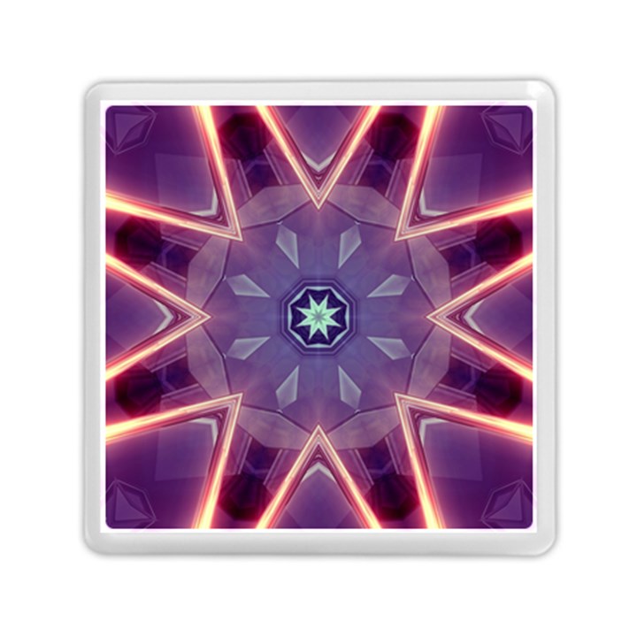 Abstract Glow Kaleidoscopic Light Memory Card Reader (Square) 