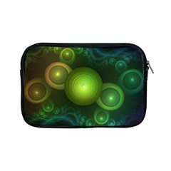 Retrotacular Rainbow Dots In A Fractal Microscope Apple Ipad Mini Zipper Cases by jayaprime