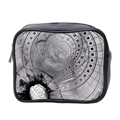 Fragmented Fractal Memories And Gunpowder Glass Mini Toiletries Bag 2-side by jayaprime