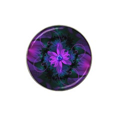 Beautiful Ultraviolet Lilac Orchid Fractal Flowers Hat Clip Ball Marker (10 Pack) by jayaprime